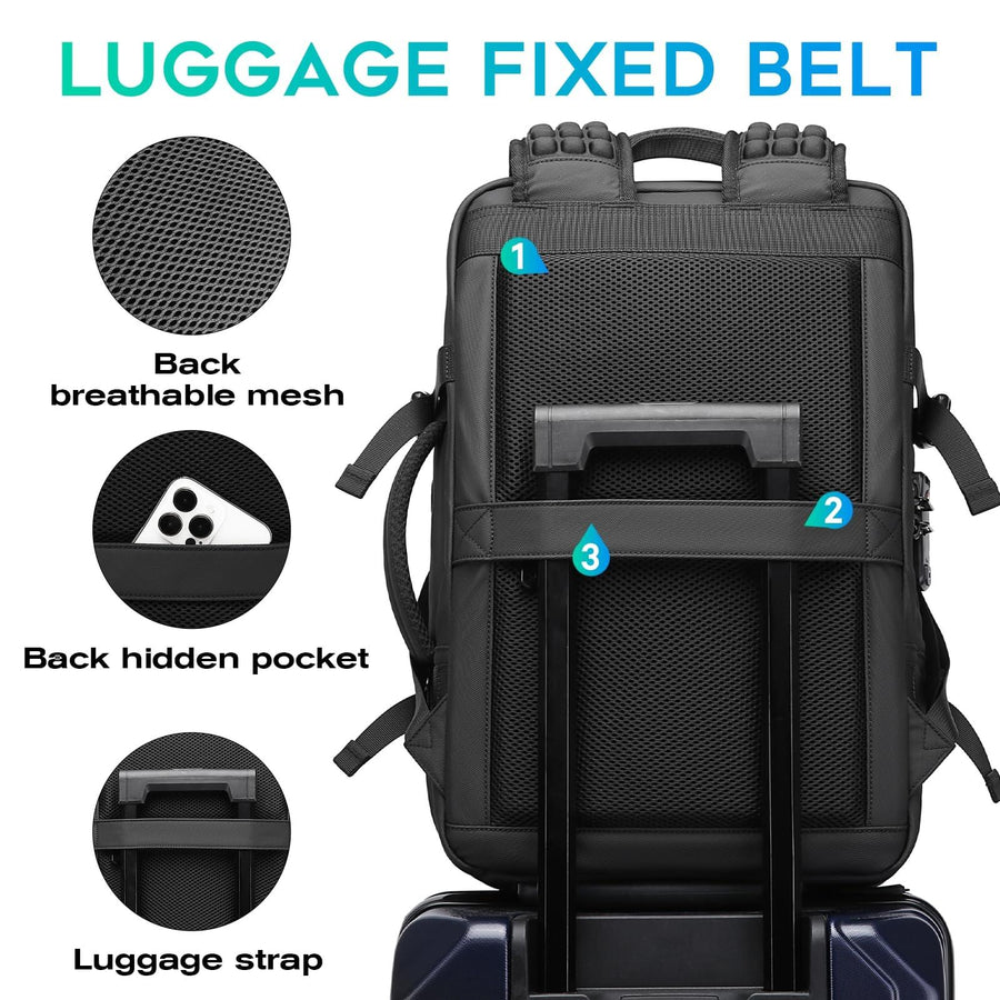 Large Capacity Men Shoulder Backpack - Blue