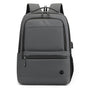 Men Usb Backpack with Charging Port - Grey