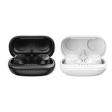 True Wireless Bluetooth Earphones with Charging Box - 5.0 - White - Rear View