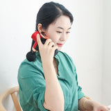 Compact 12V Muscle Relax Massage Gun - Mini Size - Black Green - Low Angle