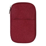 Multi Function Travel Storage Bag For Passports - Red - Extra Image