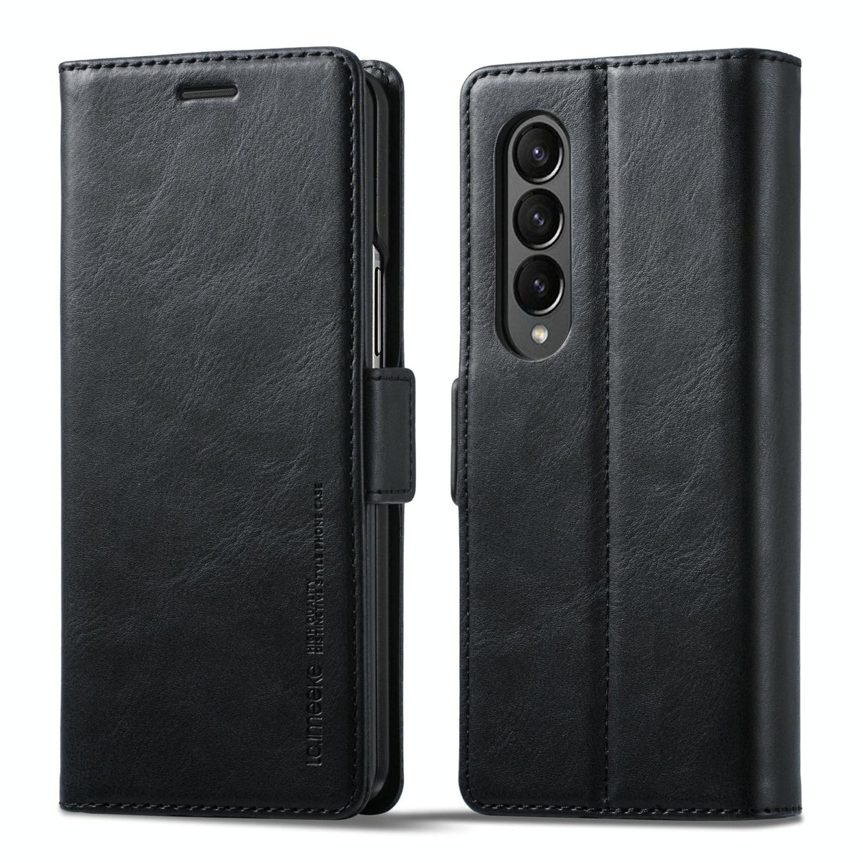 For Samsung Galaxy Z Fold4 5G Rfid Leather Phone Case - Secure & Stylish - Red