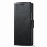 For Samsung Galaxy Z Fold4 5G Rfid Leather Phone Case - Secure & Stylish - Red - Side View