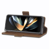 For Samsung Galaxy Z Fold4 5G Rfid Leather Phone Case - Secure & Stylish - Red - Extra Image