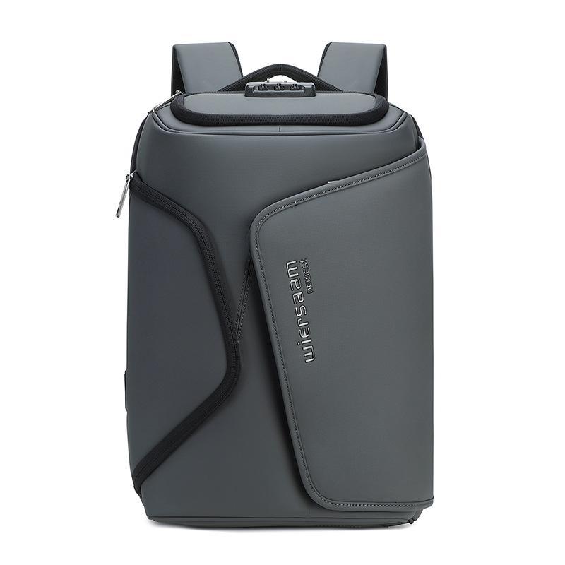 Water Resistant Anti Theft Laptop Backpack With Usb Port - Gray