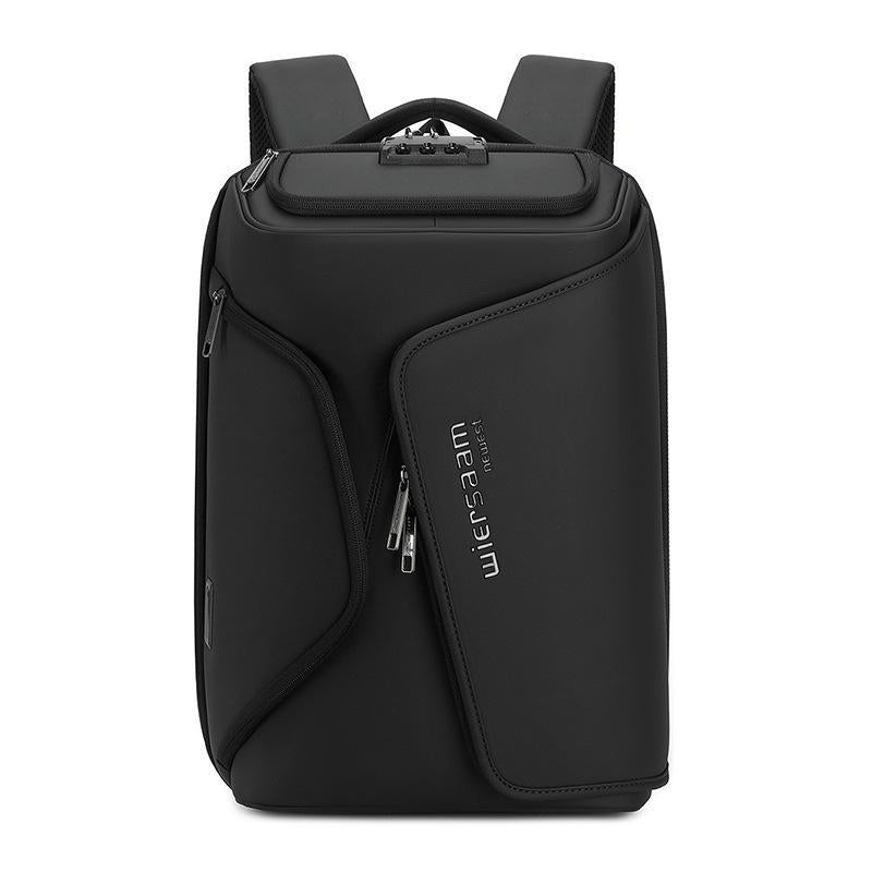 Water Resistant Anti Theft Laptop Backpack With Usb Port - Gray