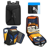 Water Resistant Anti Theft Laptop Backpack With Usb Port - Gray