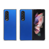 For Samsung Galaxy Z Fold4 5G Aluminum Foldable Phone Case - Blue