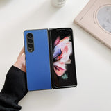 For Samsung Galaxy Z Fold4 5G Aluminum Foldable Phone Case - Blue