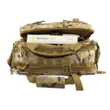 Waterproof Outdoor Messenger Bag For Sports & Cycling - Army Green - Front View