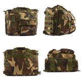 Waterproof Outdoor Messenger Bag For Sports & Cycling - Army Green - 45-Degree Angle