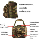 Waterproof Outdoor Messenger Bag For Sports & Cycling - Army Green - Extra Image