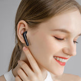 Wireless Earphones with Charging Box - True Bluetooth - White - 45-Degree Angle