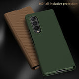 For Samsung Galaxy Z Fold4 5G Kevlar Texture Phone Case - 45-Degree Angle