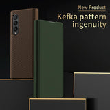 For Samsung Galaxy Z Fold4 5G Kevlar Texture Phone Case - Close-Up Angle