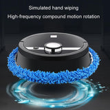 Smart All-in-one Robotic Sweeper and Mop - Black - Rear View