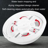 Smart All-in-one Robotic Sweeper and Mop - Black - Low Angle