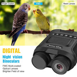 3 Digital Night Vision Binoculars with 3 Ips Screen - Green - Low Angle