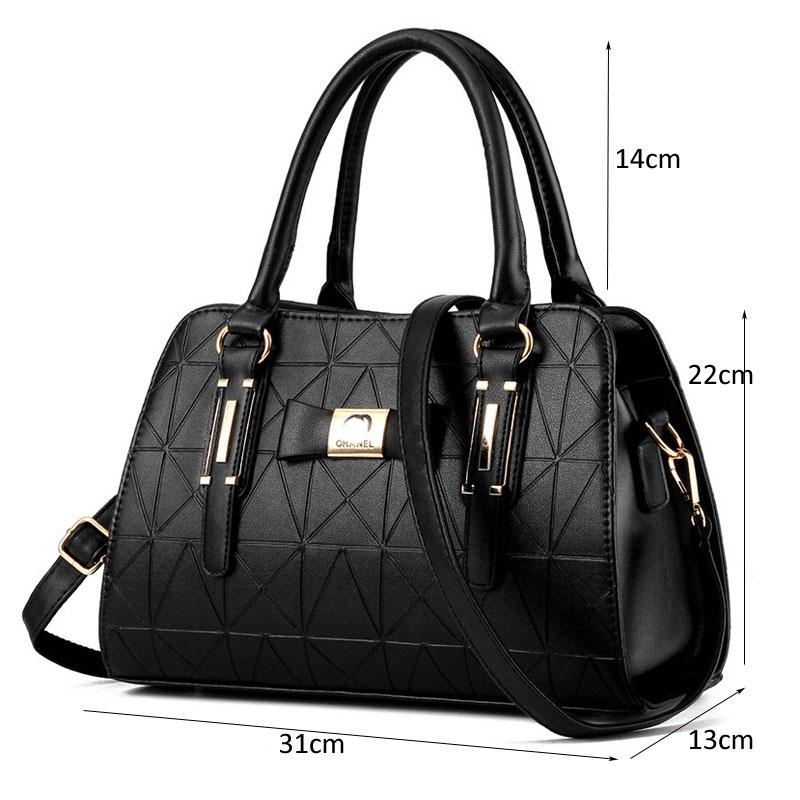 Embossed Bowknot Shoulder Bag For Women - Burgundy