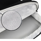 13.3 Inch Thickened Polyester Laptop Bag - Black - Rear View