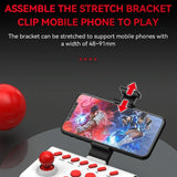 Wireless Bluetooth Gamepad For 2.4G Joystick Gaming - White Black - Close-Up Angle