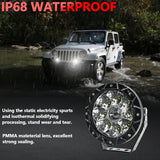 38W 4000Lm / 6000K Off - Road Vehicle Round Work Light - Yellow - Extra Image