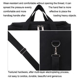 Large Capacity Shoulder Travel Bag - Black - 45-Degree Angle
