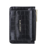 Multifunctional Crocodile Card Holder With Zipper Small Coin Purse - Red - Extra Image