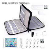 Waterproof Multi-function Storage Bag for Digital Accessories Earphones and Data Cables - Pink