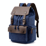 Student Canvas Backpack - Compact and Stylish - Khaki