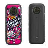 Protective Film Stickers for Dji Insta360 X3 Panoramic Camera - Social Dog + Drawing Black - Low Angle