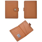 Multi Functional Passport Case With Buckle Dibaoleiou Pu Leather - Grey