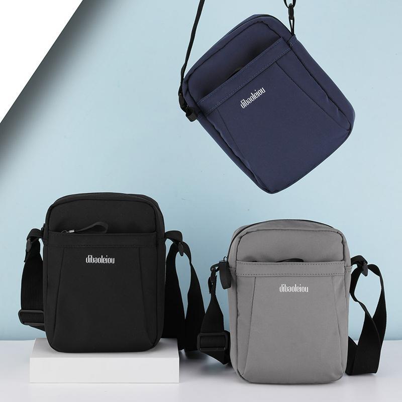 Versatile Canvas Shoulder Backpack For Men - Blue
