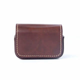 Waterproof Mini Leather Case for Dji Action Gopro Sjcam Xiaomi Mi Jia - Storage Box - Coffee - Extra Image