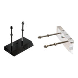 Black Wall Mount for Four-wheel Skateboard - Black - Side View