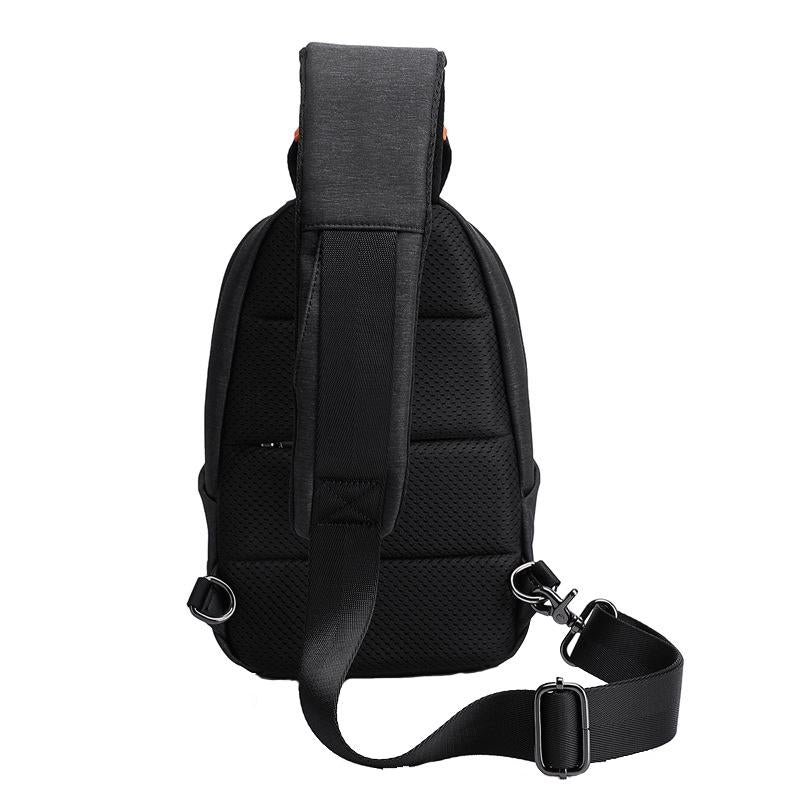 Waterproof Usb Chest Bag For Men Casual Shoulder Messenger