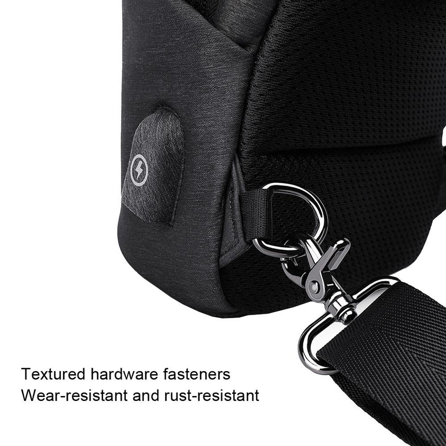 Waterproof Usb Chest Bag For Men Casual Shoulder Messenger