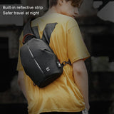 Waterproof Usb Chest Bag For Men Casual Shoulder Messenger