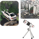 Universal Mobile Phone Telescope Lens with Clip - Ideal for Outdoor Shooting - 18X - Top-Down View