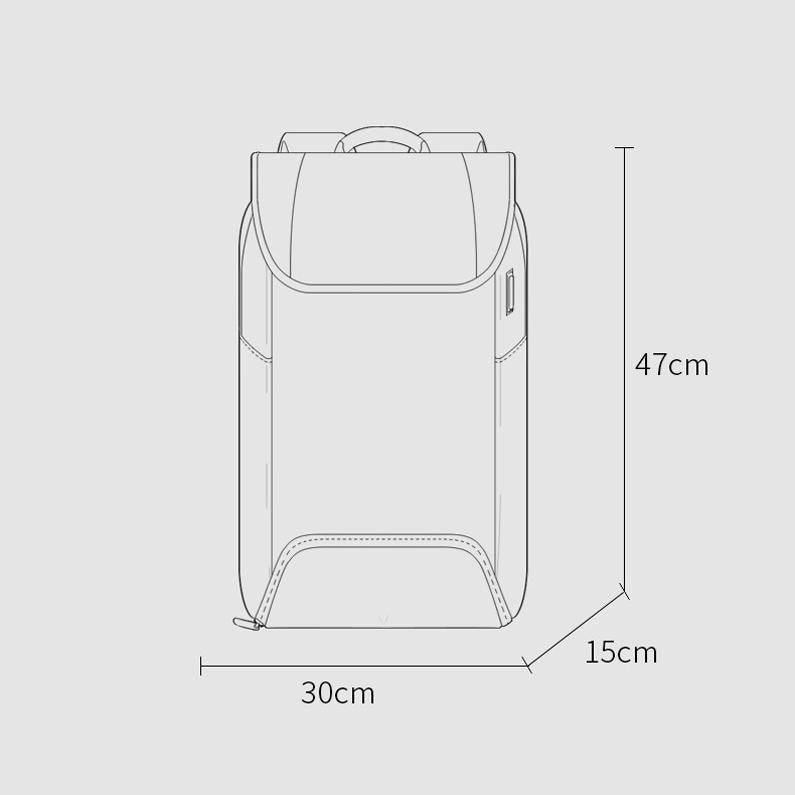 Men Anti-theft Backpack - Secure & Stylish - Gray