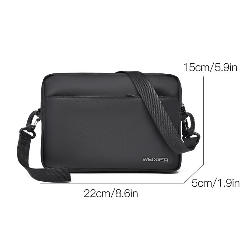 Waterproof Multifunctional Men Messenger Bag - Grey