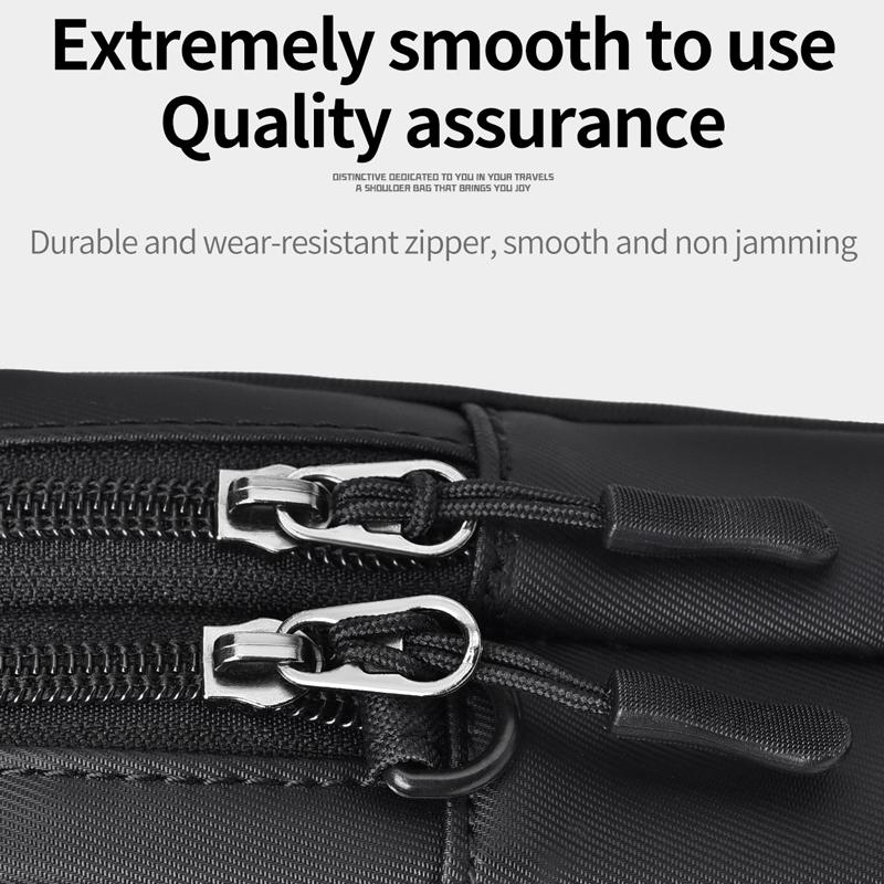 Waterproof Multifunctional Men Messenger Bag - Grey