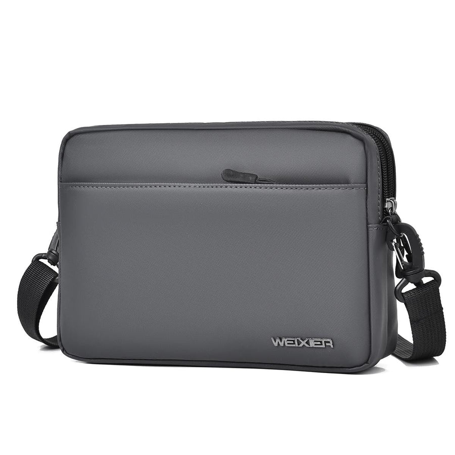 Waterproof Multifunctional Men Messenger Bag - Grey