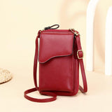 Large Capacity Crossbody Purse For Women - Red - Low Angle