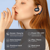 Waterproof Wireless Earphones with Touch Control - Ipx5 - Gold - 45-Degree Angle