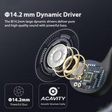 Waterproof Wireless Earphones with Touch Control - Ipx5 - Gold - Low Angle