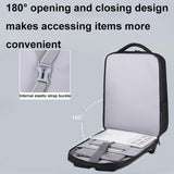 Waterproof Laptop Backpack with Usb Port - 17 Inch Capacity Password Lock - Extra Image