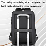 Waterproof Laptop Backpack with Usb Port - 17 Inch Capacity Password Lock - Extra Image