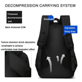 Large Capacity Nylon Backpack For Students - Blue
