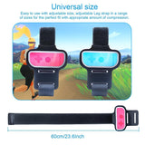 2-pack Joy-con Leg Straps for Nintendo Switch - Red Blue - Top-Down View